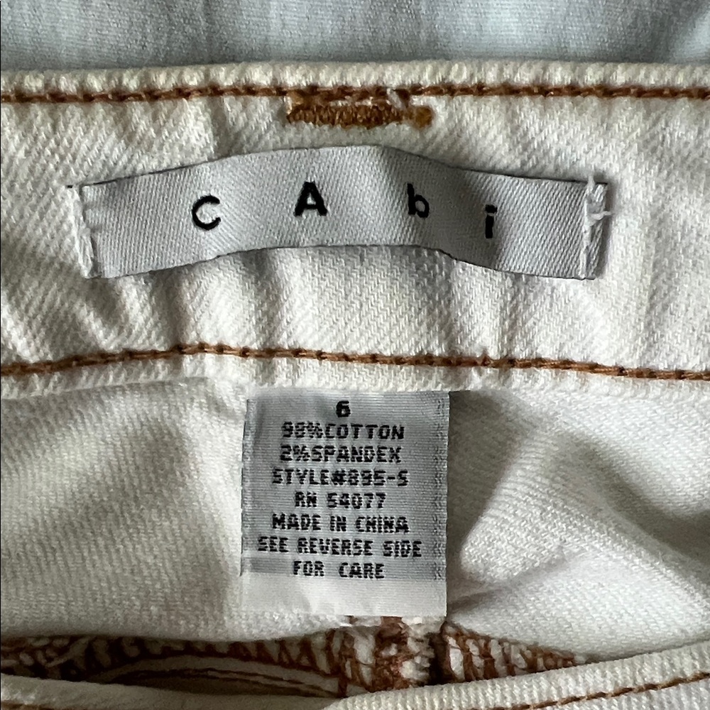 CAbi Cream Denim Jeans